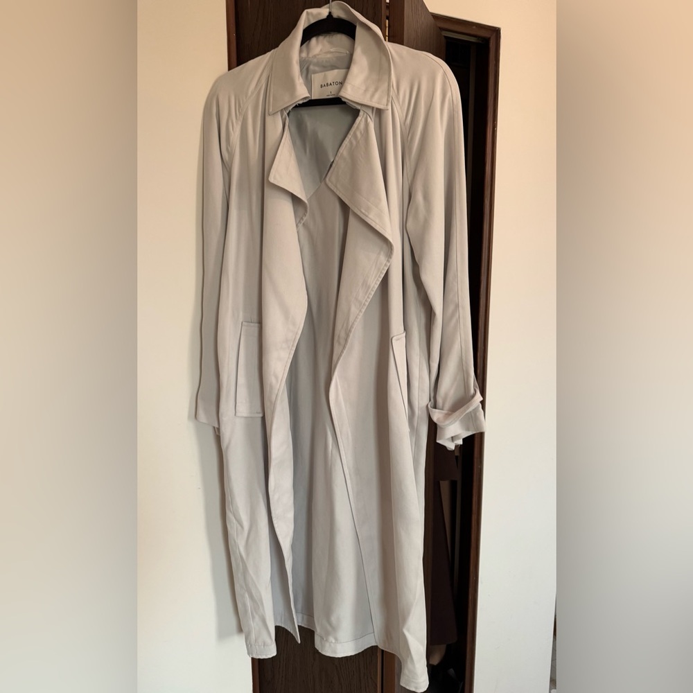 Babaton Light Gray Trench Coat